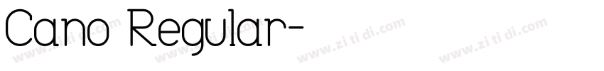 Cano Regular字体转换